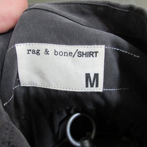 RAG & BONE Charcoal Gray Shirt - Picture 7 of 8